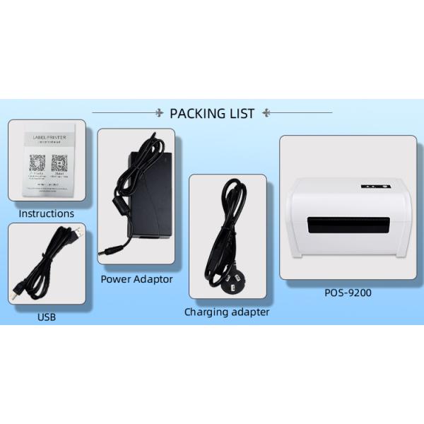 Desktop Stand Label Thermal Printer USB/LAN/BT/WIFI Stock for Shipping Address Labels