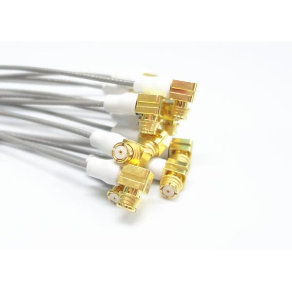 SMP Female Custom Cable Assembly Right Angle Low Loss for Cable MF068B Diameter+0.24mm