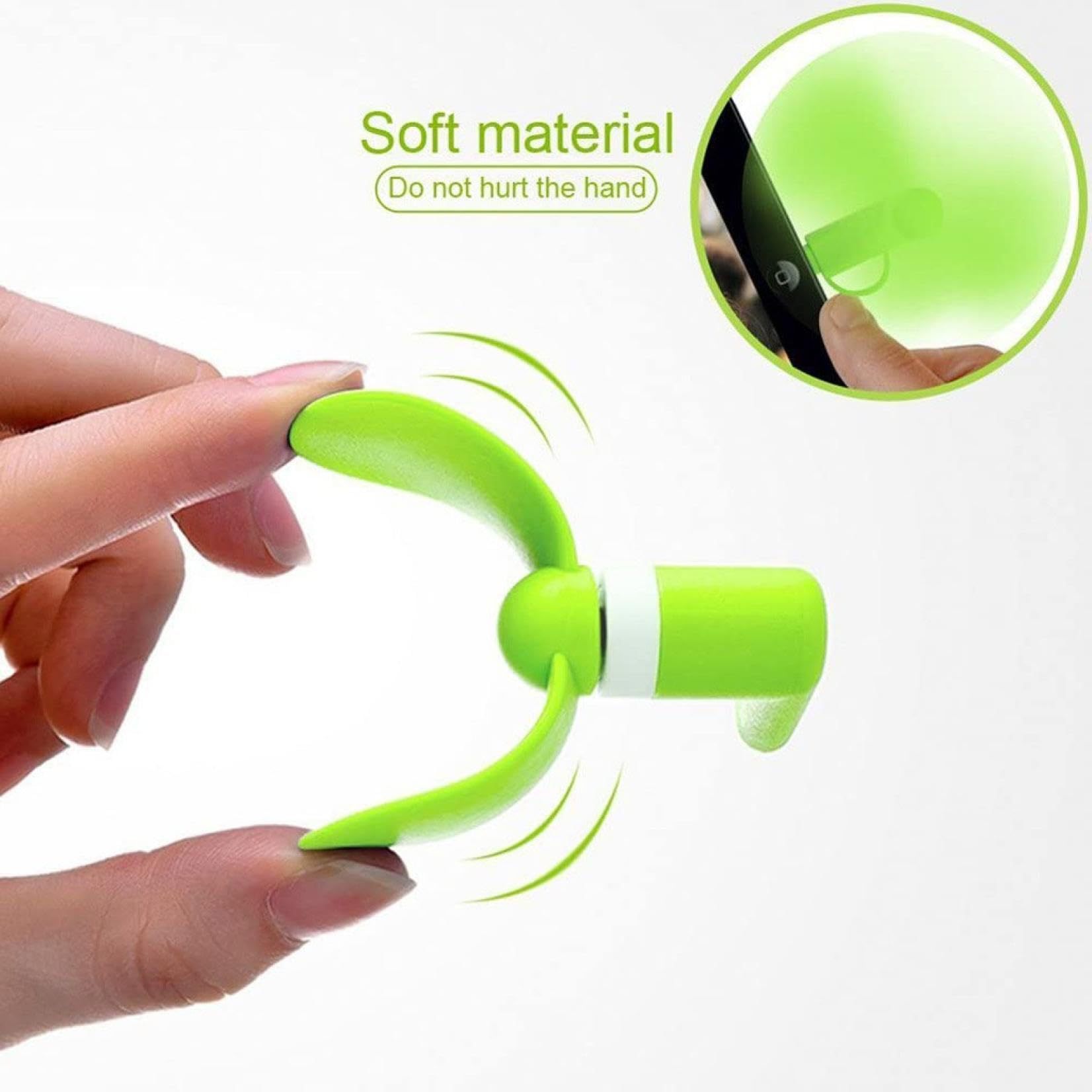 Silk Screen Printed Logo 2 in 1 USB Mini Fan for iPhone and Android Type-C Only 15g