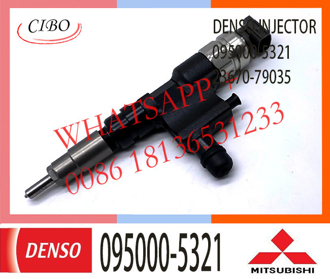 Diesel fuel injection common rail injector 095000-5321 for HINO TRUCK N04C