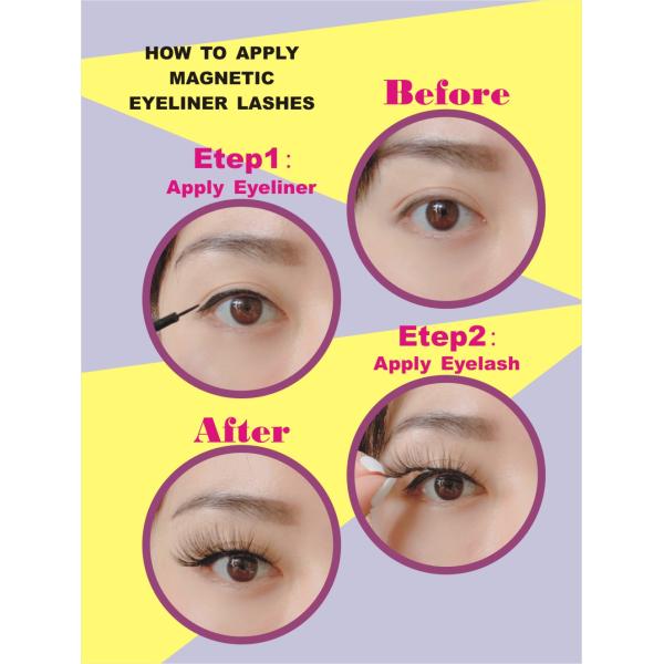 Private Label Magnetic Lashes Eyeliner , Magnetic Eyelashes Eyeliner