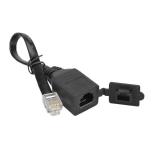 China Male To Female RJ11 Telephone Extension Cable With Dust Cover on sale