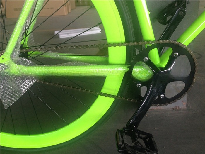 Steel Frame 700C Fixed Gear Bike Glow in Dark Fixie Gear Bicycle Fix Gear Road Bike