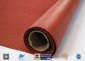 China Heat Resistance Fiberglass Fabric Roll / Silicone Coated Fiberglass Fire Protection Cloth on sale