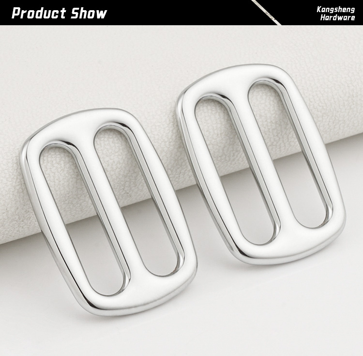 Customizable 19mm Chrome Adjuster Slide Buckle Eco-friendly Metal Bag Accessories