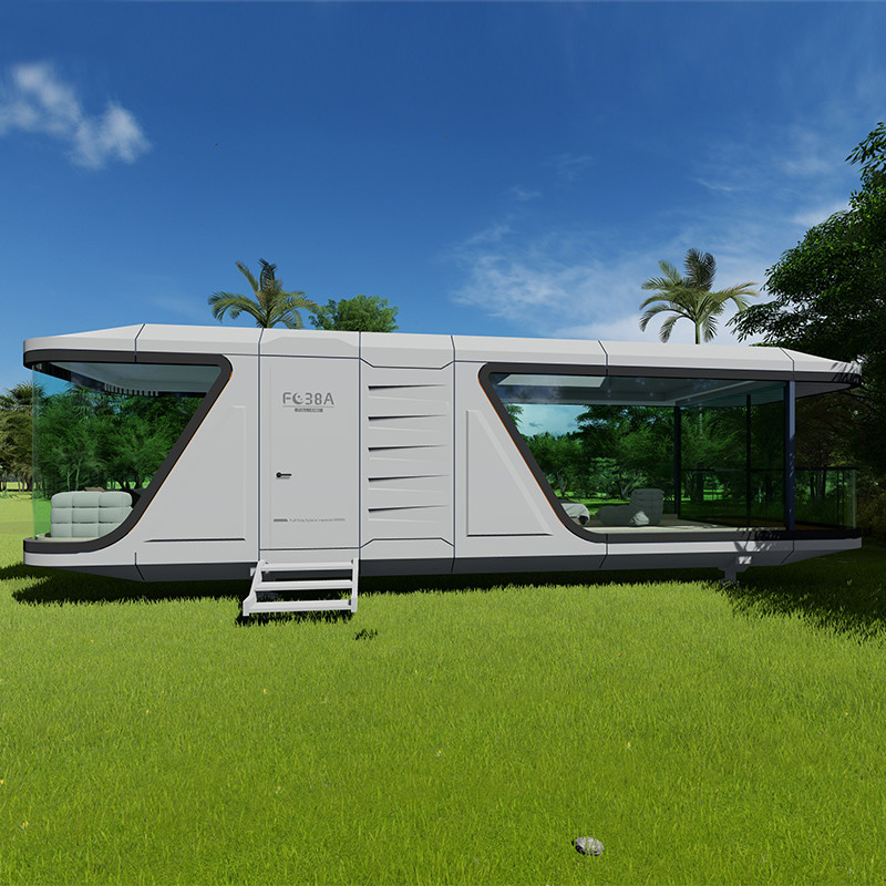 10 Tons Container Prefabricated Capsule House With Kitchen / Capsule Tiny House 11.5*3.2*3.2m