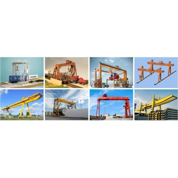 YUANTAI single beam semi gantry crane,single girder gantry crane 10 ton