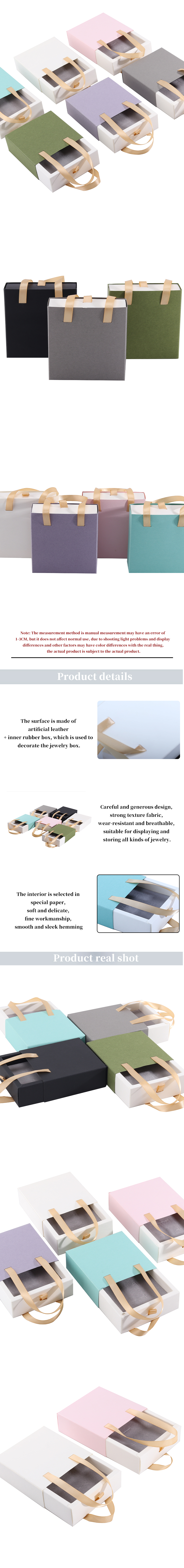 Newest Style Customized Sliding Drawer Carton for Ring Box Custom Logo Paper Case