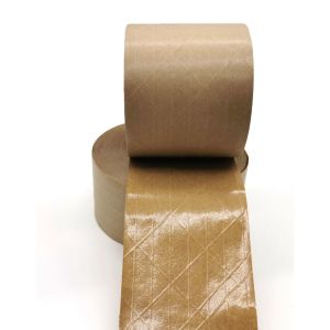 Quality Water Activated 120um Reinforced Kraft Paper Tape For Carton Sealing wholesale
