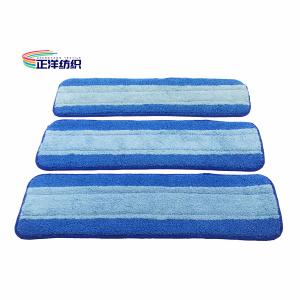 China 5X18 Wet Cleaning Mop Blue Floor Cleaning 150d Quick Dry Flat Mop Head on sale