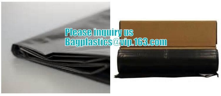 custom printed jumbo plastic garbage packaging plastic asbestos waste bag, poly asbestos warning printed burial bags