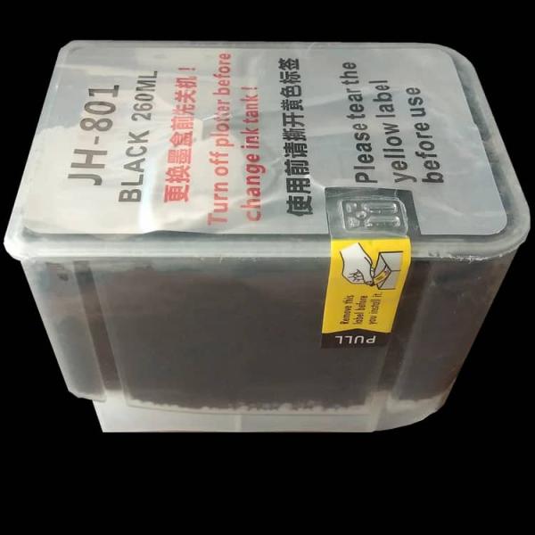 Custom Cutter Plotter Parts 260ml Black Ink Tank For JH801 Inkjet Printing Plotter
