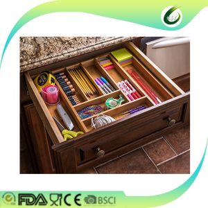 Classics Bamboo Kitchen Supplies , Bamboo Flatware Organizer No Petrochemicals