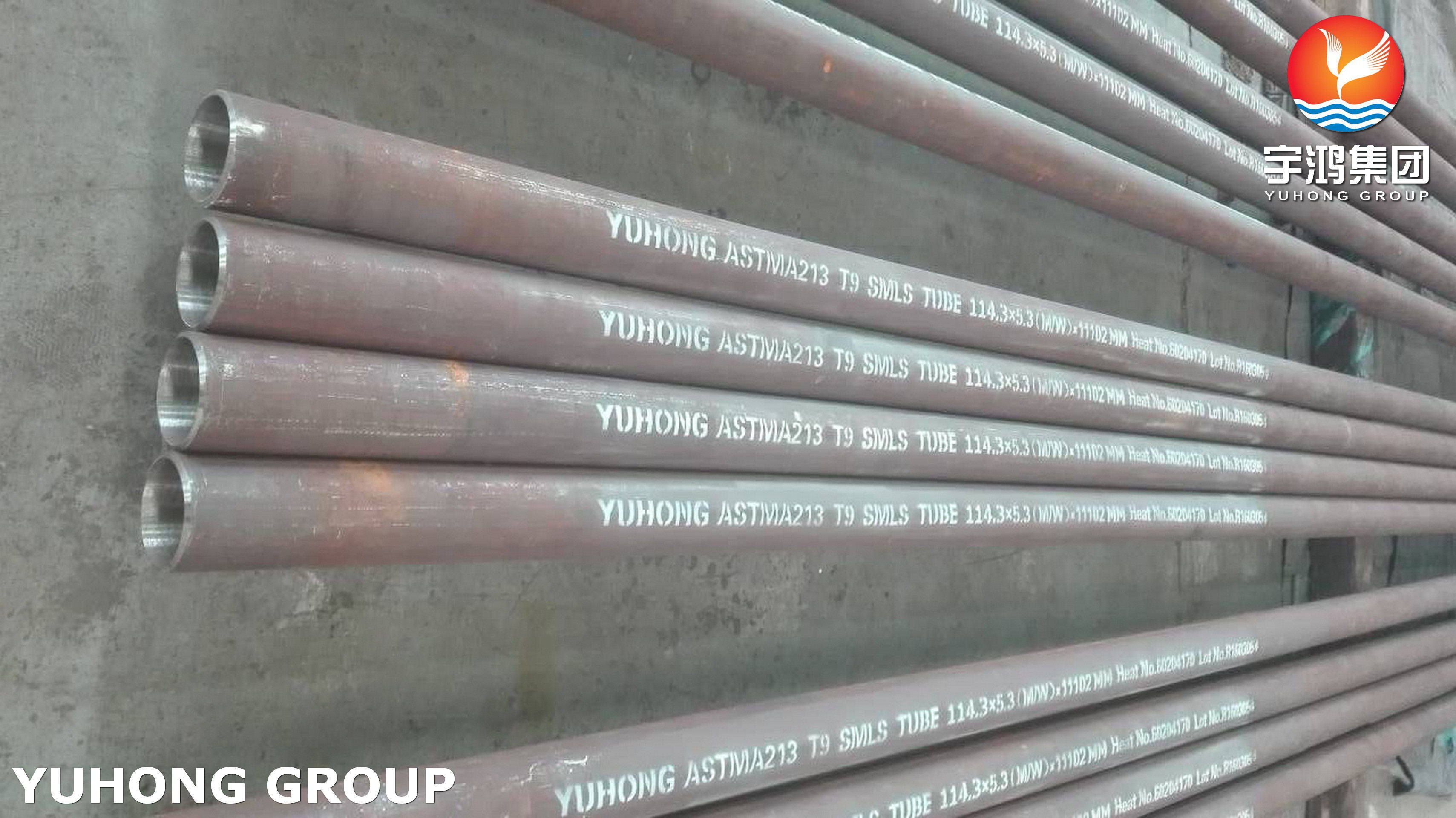 ASTM A213 / ASME SA213 Gr T9 Boiler Tube Ferritic Alloy Steel Seamless Tube