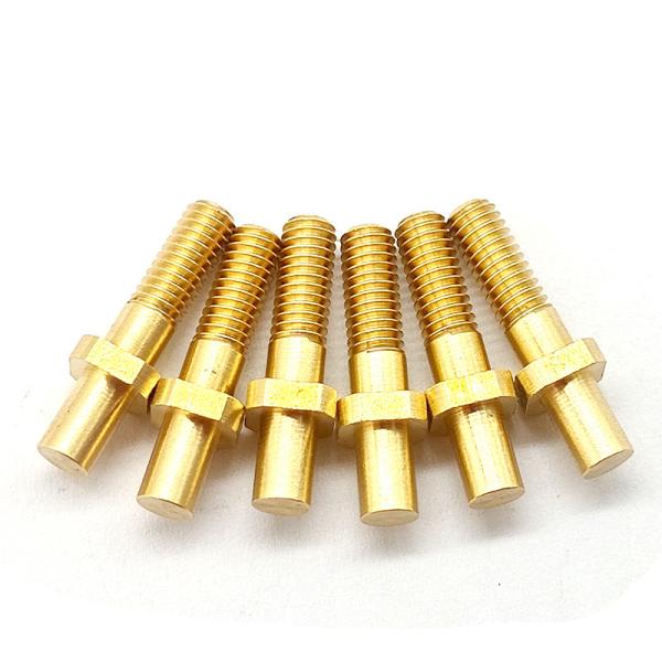 High Precision Brass Turned Parts Conductive Conductive CNC Milling Brass Parts Anodized