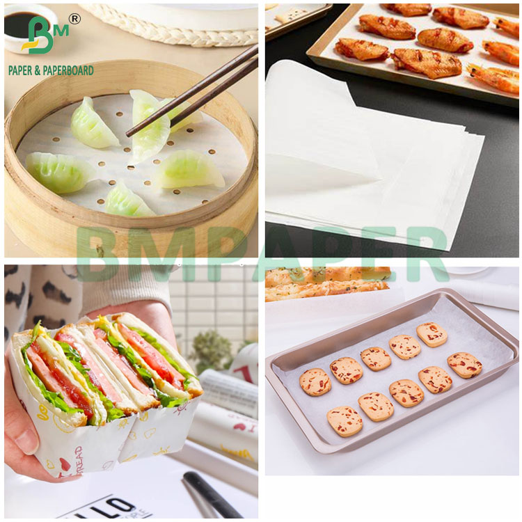 35gr Food Grade 2 Sides Silicone Greaseproof Paper 60cm X 40cm for Baking