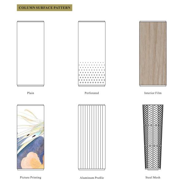 Weather Resistance Wearable 4mm RAL9016 Metal Column Covers No Fading