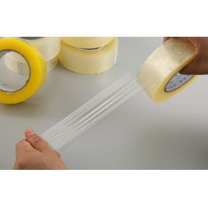 90mic Shipping Sealing Transparent BOPP Adhesive Tape Tightly Wound Packing