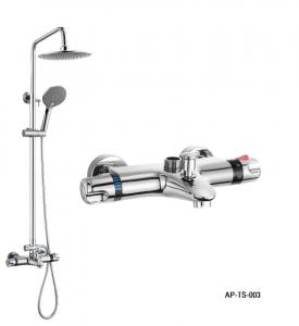 Quality Thermostatic Shower Set,Wall Mounted Bath Shower Mixer Thermostatic Bath Shower Faucet With Diverter wholesale