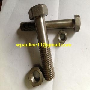 Quality ss321 stainless steel hex head bolts machine bolt and nuts wholesale
