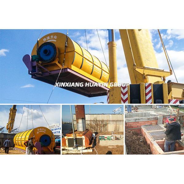 Oil Carbon Black Pyrolysis Tyre Recycling Plant 10 Ton