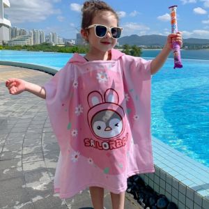 Quality Customized Childrens Swim Towel Poncho Washable Holeproof Long Lasting wholesale