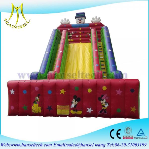 Cheap Hansel Best Quality and Safe Painting Inflatable Slide for Sale for sale