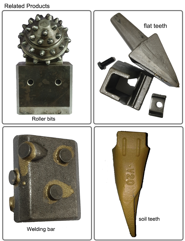C30 C31HD 42CrMo Bullet Teeth Holder In Rock Auger
