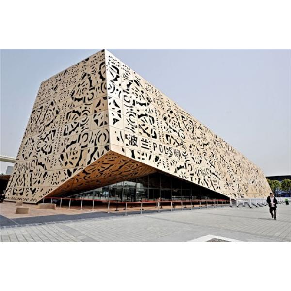 PVDF Coating Perforated Aluminum Sheets For Exterior Wall Decoration / Cladding