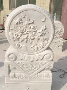 Quality Balloon Style Custom Marble Sculpture Garden Gate Decorated wholesale