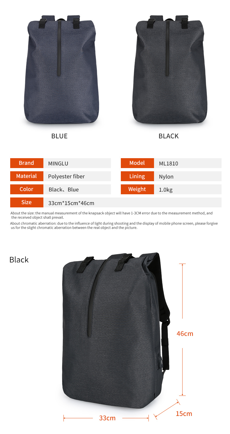 Factory new OEM custom men outdoor anti theft waterproof fashion business 15.6 inch laptop backpack for men