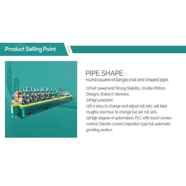Iron Erw Pipe Manufacturing Machine 500kw PLC control