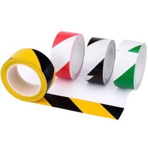 China PVC Vinyl Floor Marking Tape Double Color Red White Heavy Duty Floor Tape Safety on sale