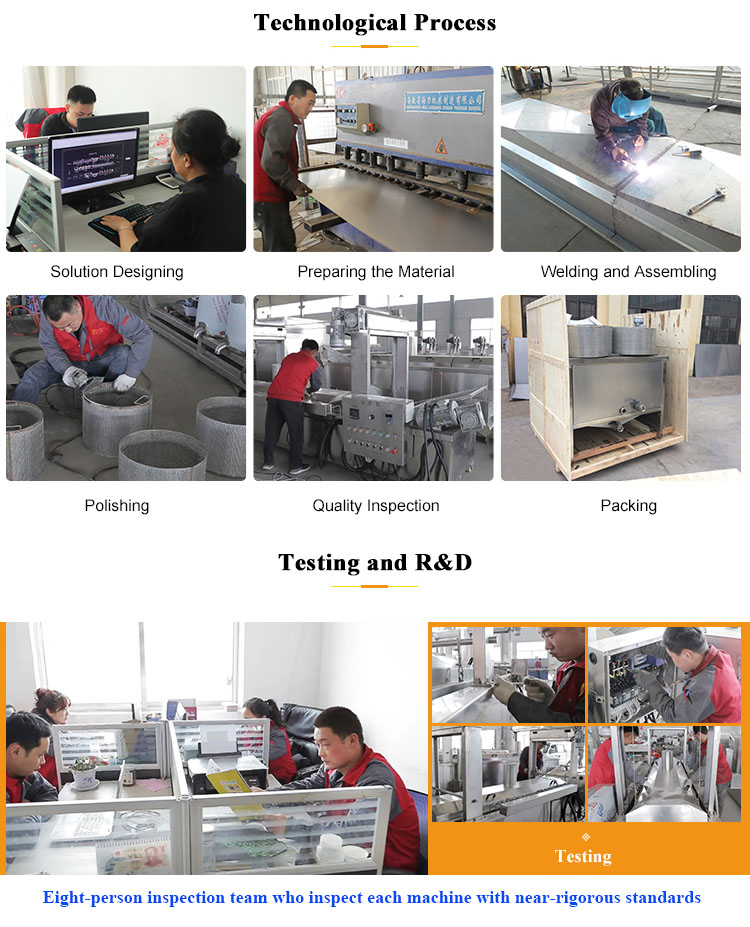 Electric Heating Full-automatic French Fries Processing Plant for Snack Food Industry