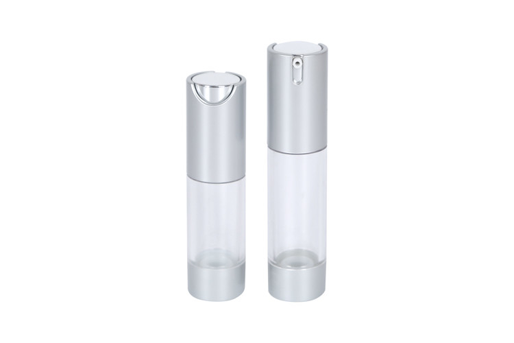 15ml 20ml 30ml 35ml 50ml Transparent AS Airless Pump Bottle Lotion / Cream Packaging UKA26
