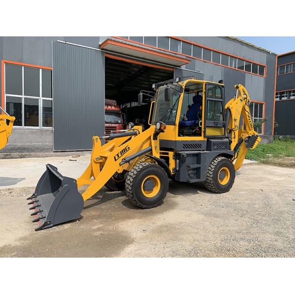 articulated loader 1.5ton small wheel backhoe loader with joystick ac cab