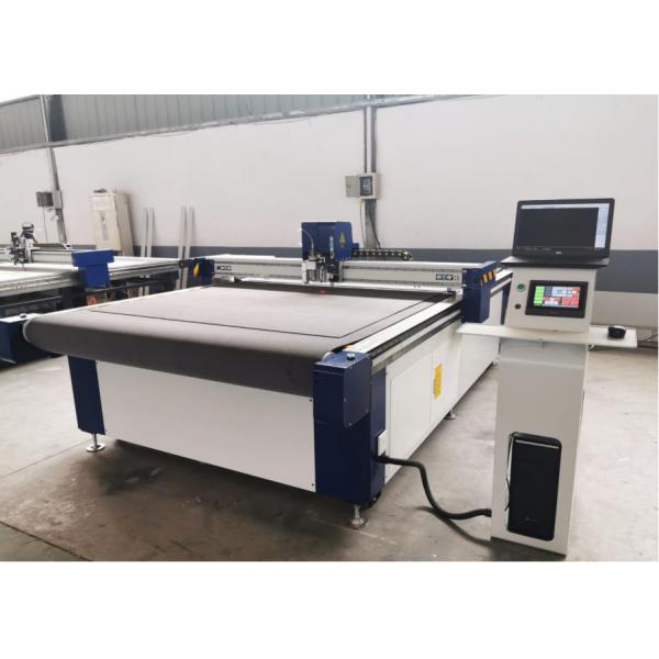 CNC Woodworking Sliding Table Saw , Knife Cutting Machine For Leather Cutting