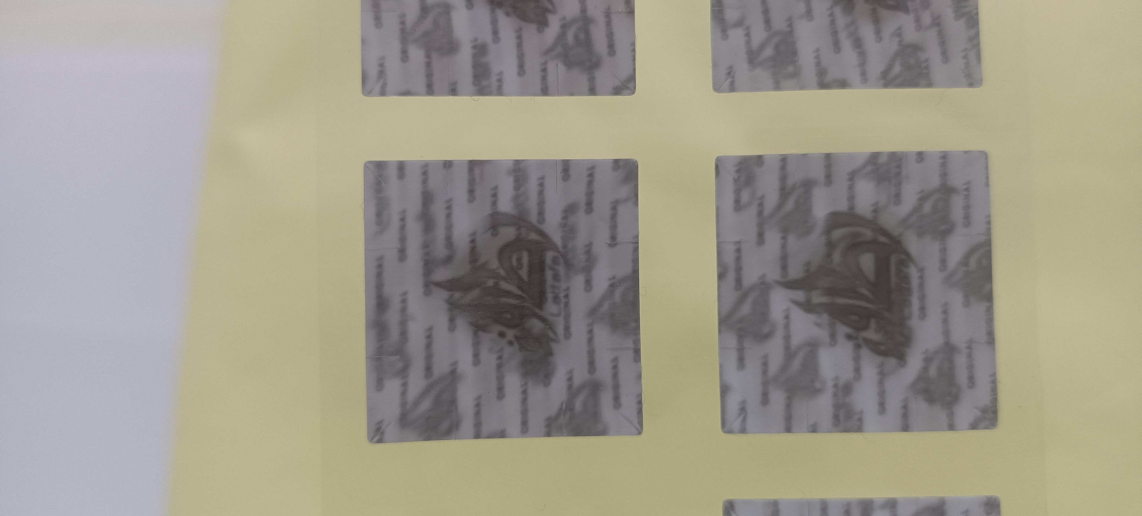 Custom 3D Security Holographic Lenticular Stickers for Micron Nano Label Dynamic