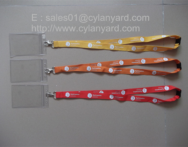 polyester ID tag lanyards ID badge holder lanyards,