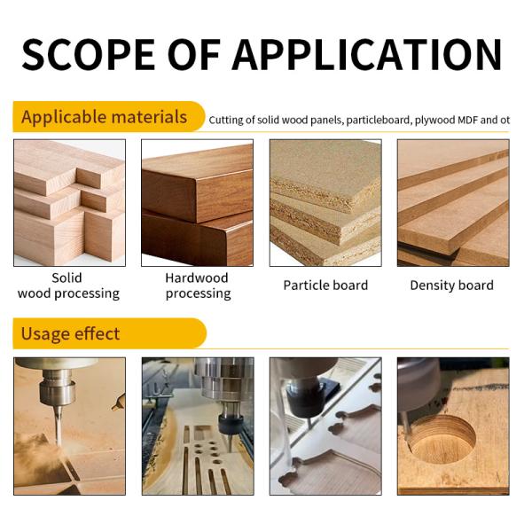 Manufacturer Hot Sales Cabide End Mill 2Flute Spiral up and Down Cut CNC Bit Composition Router Bits for Wood Woodworking