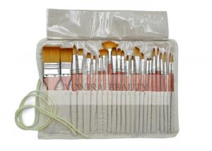 Quality School Artists Body Paint Brushes Set Wood Watercolor Brushes Set with Pencil Case wholesale
