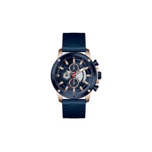 Quality Genuine Leather Strap Male Timepieces Stainless Steel Back Watch wholesale