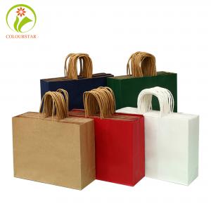 Quality Offset CMYK FSC 350g Present Paper Bag ISO9001 With Rope Handle wholesale
