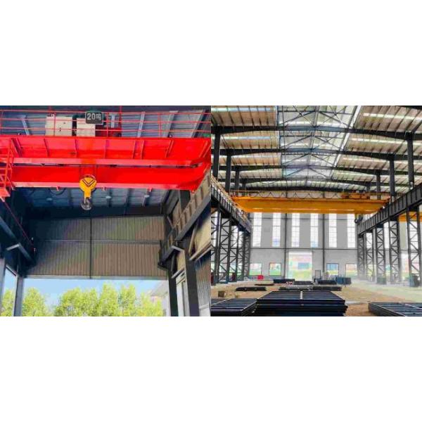 Twin Beam Overhead Crane Machine QD Model 5 Ton Bridge Crane With Trolley
