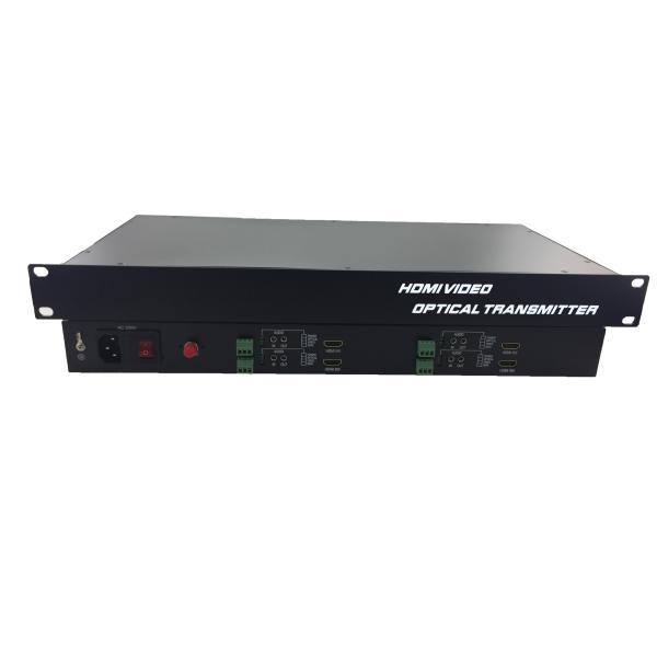 Full HD 4 Channel Uncompressed 1080P/60Hz HDMI with RS232 audio with SFP Modular to Fiber Optic Transmitter Receiver
