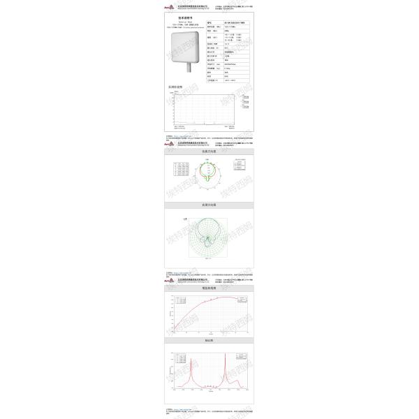 1325-1375MHz 10dBi Left Circularly Polarized Directional Antenna, Flat Antenna, Plate Antenna