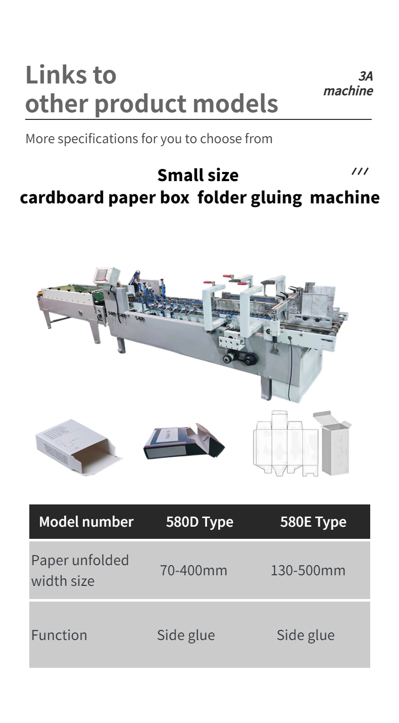 Pre-Folded Bottom Lock Folding Box Gluing Machine CQT 900YG-2 for Paperboard 250g-650g