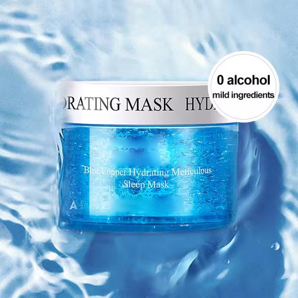 Blue Copper Peptide Repair Collagen Sleeping Mask Freeze Facial Care Mask