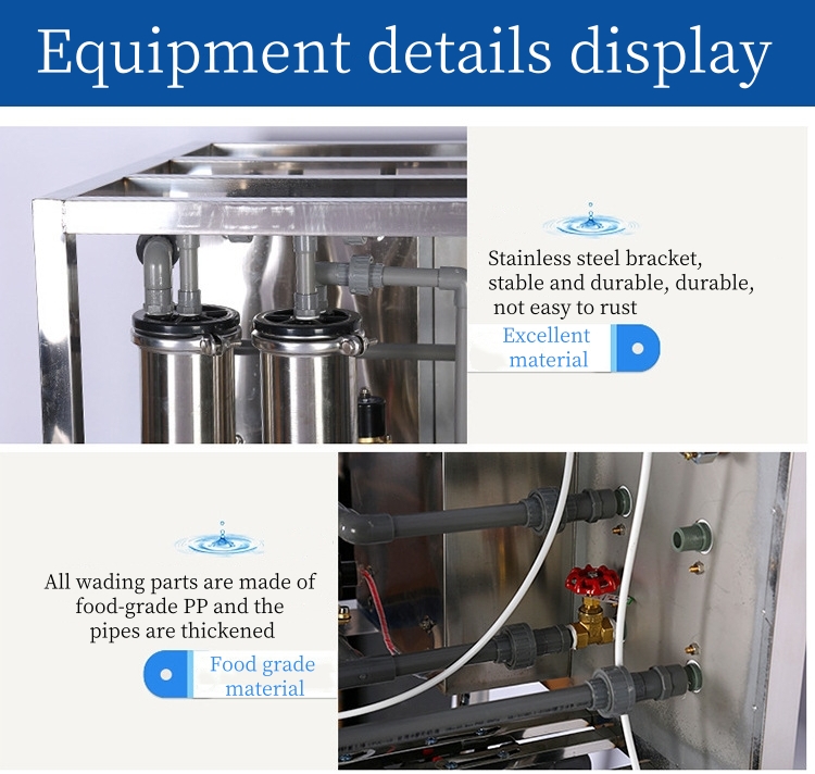 PLC RO Reverse Osmosis Purifier For Water Filter Purification Systems And Pure Water Treatment Machine Equipment