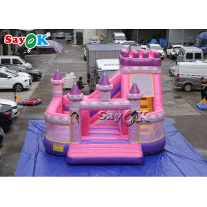 Kid Waterproof Princess Pink Inflatable Boucing Castle 5x5.5x4.2m